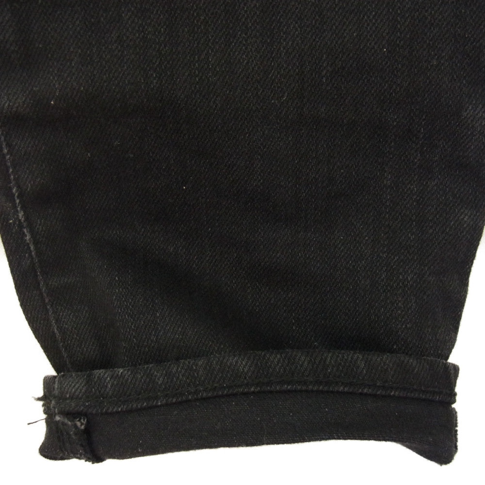 HYSTERIC GLAMOUR ヒステリックグラマー 0243AP13 野口強 USED 加工 S デニム スリム パンツ ブラック系 30【中古】