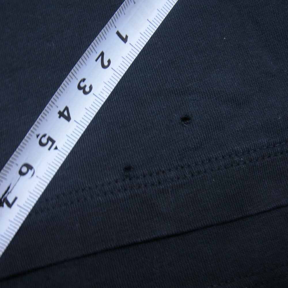 NEIL BARRETT ニールバレット PBJT186S E518S 国内正規品 BOLT T-SHIRT サンダーボルト プリント レイヤードヘム 長袖 Tシャツ カットソー ブラック系 S【中古】