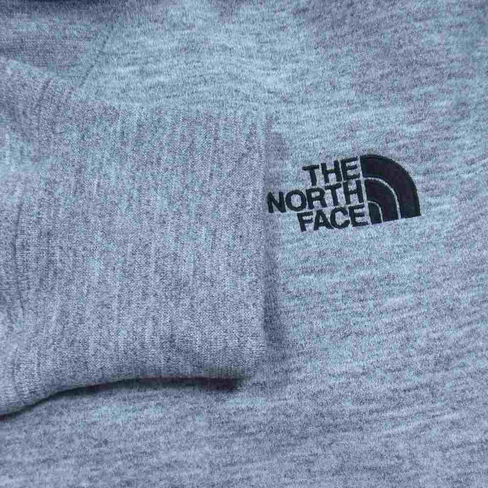 THE NORTH FACE ノースフェイス NT12035 Square Logo Hoodie スクエア ロゴ フーディ スウェット パーカー グレー系 XL【美品】【中古】