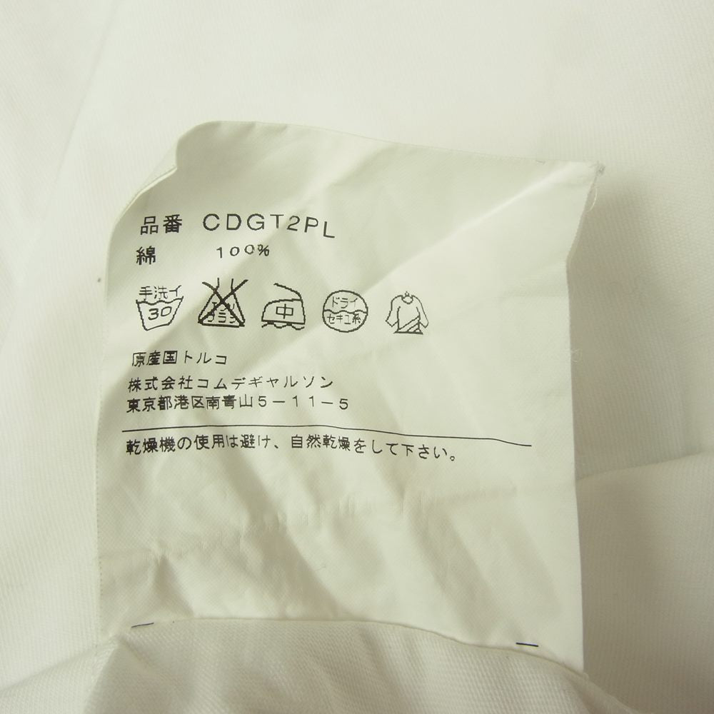 COMME des GARCONS コムデギャルソン SHIRT CDGT2PL クルーネック 半袖 Tシャツ カットソー ホワイト系 M【中古】