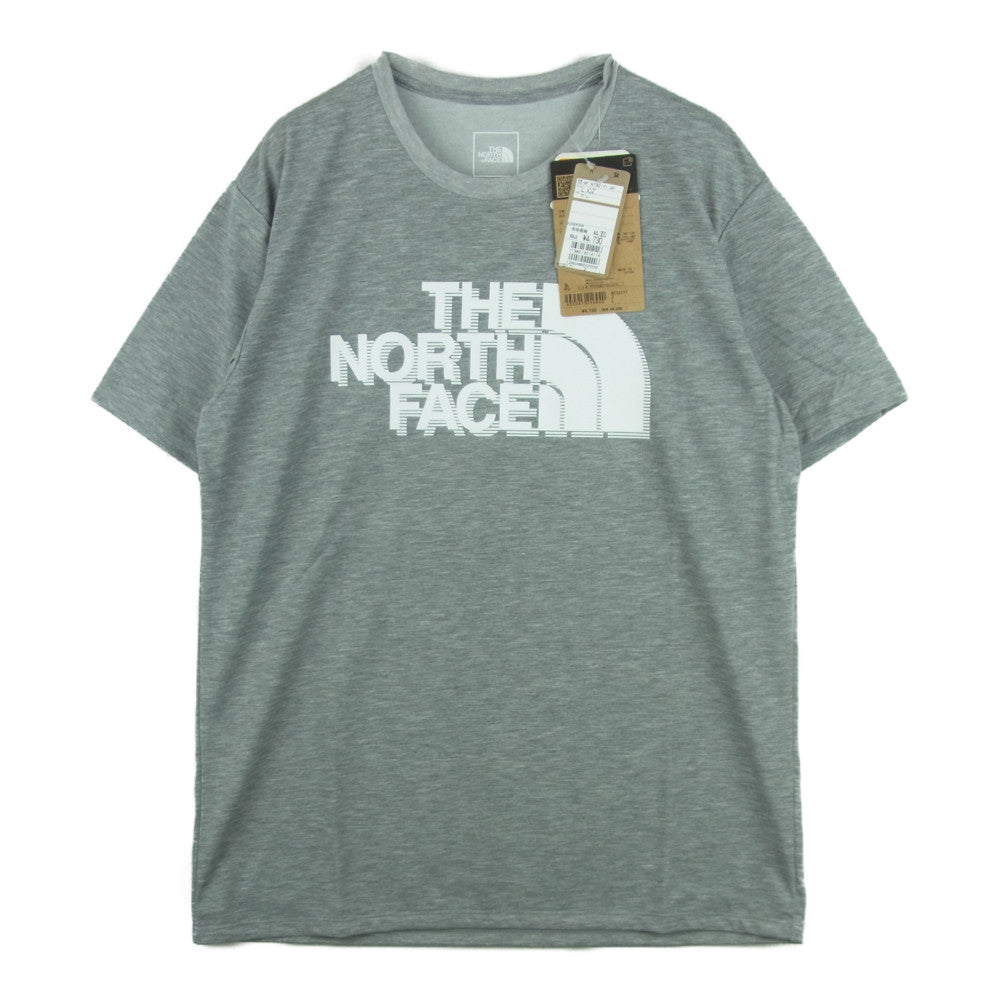 THE NORTH FACE ノースフェイス NT32171 S/S Big Logo Tee ショート スリーブ ビッグロゴ 半袖 Tシャツ グレー系 L【新古品】【未使用】【中古】