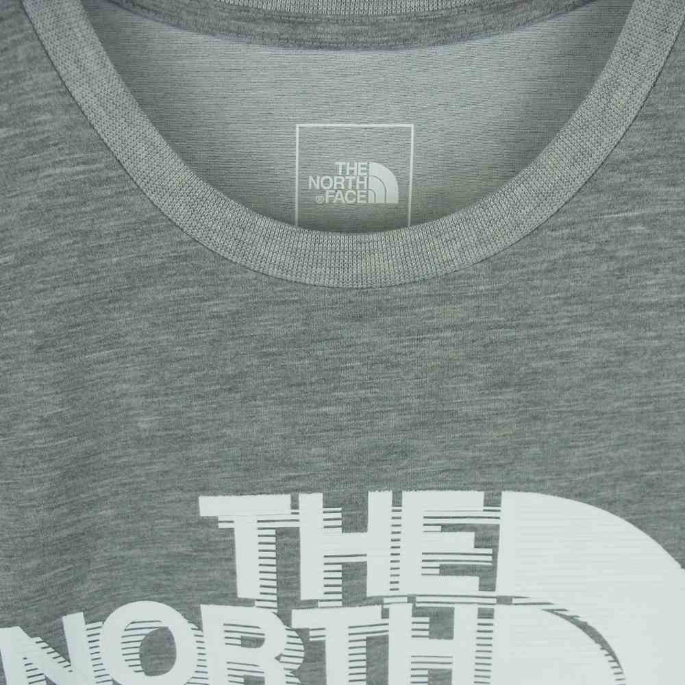 THE NORTH FACE ノースフェイス NT32171 S/S Big Logo Tee ショート スリーブ ビッグロゴ 半袖 Tシャツ グレー系 L【新古品】【未使用】【中古】