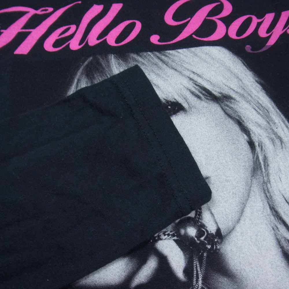 HYSTERIC GLAMOUR ヒステリックグラマー 0253CL11 COURTNEY LOVE HELLO BOYS pt T-SH コートニーラブ フォトプリント Tシャツ 長袖 ブラック系 S【中古】
