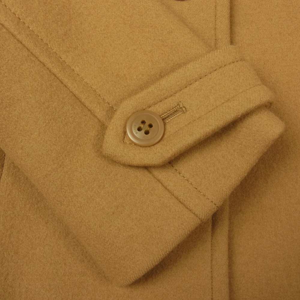 BURBERRY BLUE LABEL バーバリーブルーレーベル 01160-53 ファー付きフード ウール コート ライトブラウン系 38【中古】