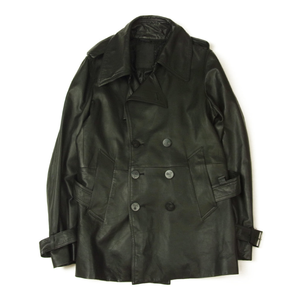 SEMANTIC DESIGN × Roen 黒 トレンチコート メンズ ROEN ロエン × semantic design セマンティックデザイン レザー