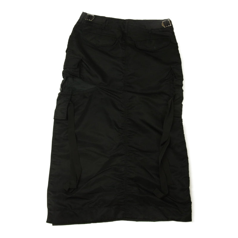 Sacai サカイ 22SS 22-06064 Nylon Twill Skirt ナイロン ツイル ミックス スカート 黒 ブラック系 3【中古】