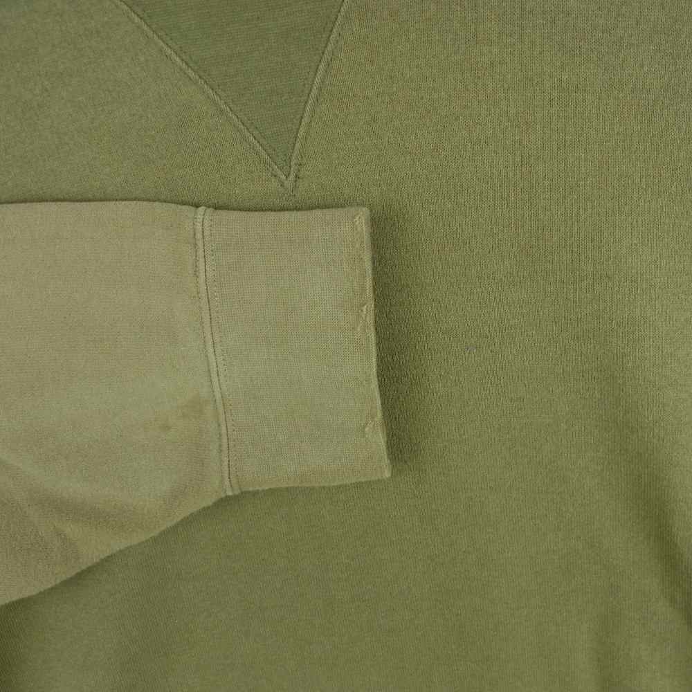 VISVIM ビズビム 0120105010020 20SS JUMBO SWEAT L/S CRASH ダメージ加工 ジャンボ 長袖 スウェット トレーナー カーキ系 4【中古】