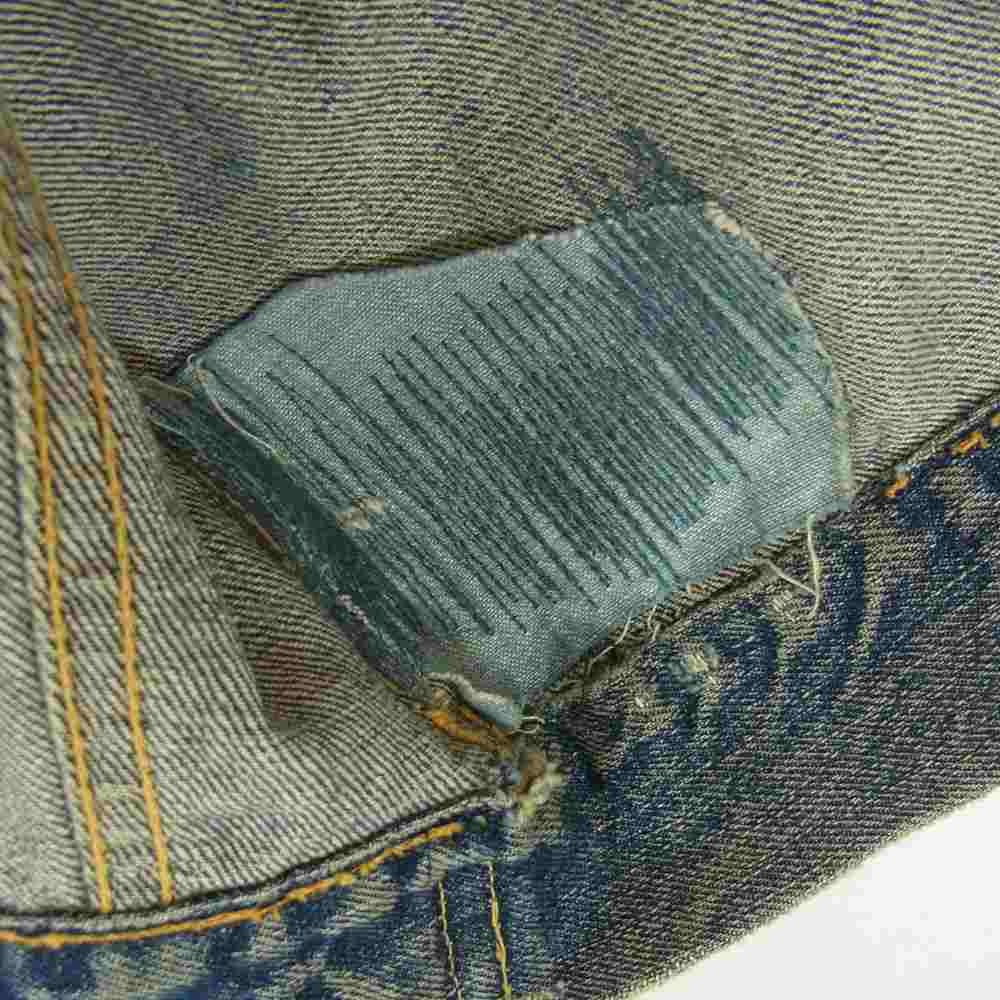 Levi's リーバイス ヴィンテージ オリジナル 紙パッチ BIGE 両面均等V 507XX 2nd デニム ジャケット インディゴブルー系 44【中古】