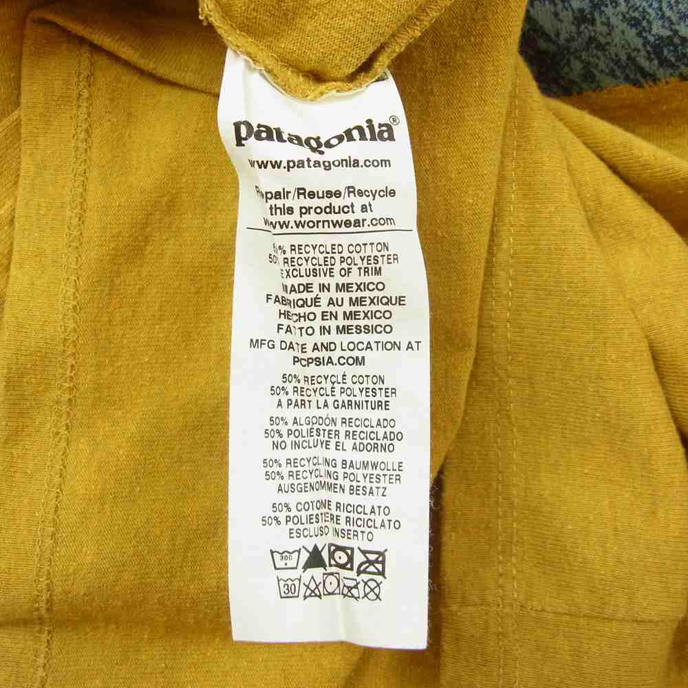 patagonia パタゴニア 37408 GRANITE MAGIC POCKET RESPONSIBILI グラネット マジック ポケット レスポンシビリティー Tシャツ イエロー系 M【中古】