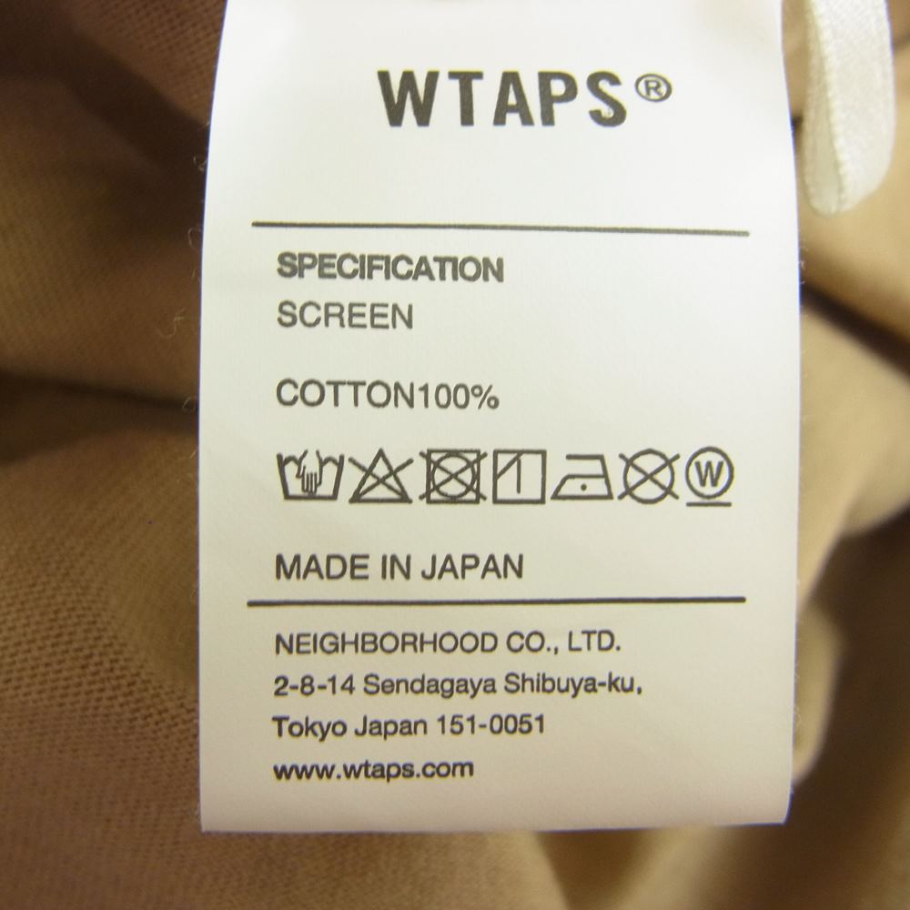 WTAPS ダブルタップス 22SS SCREEN MOON & STAR T-SHIRT BEIGE ムーン & スター Tシャツ ベージュ系 1【中古】
