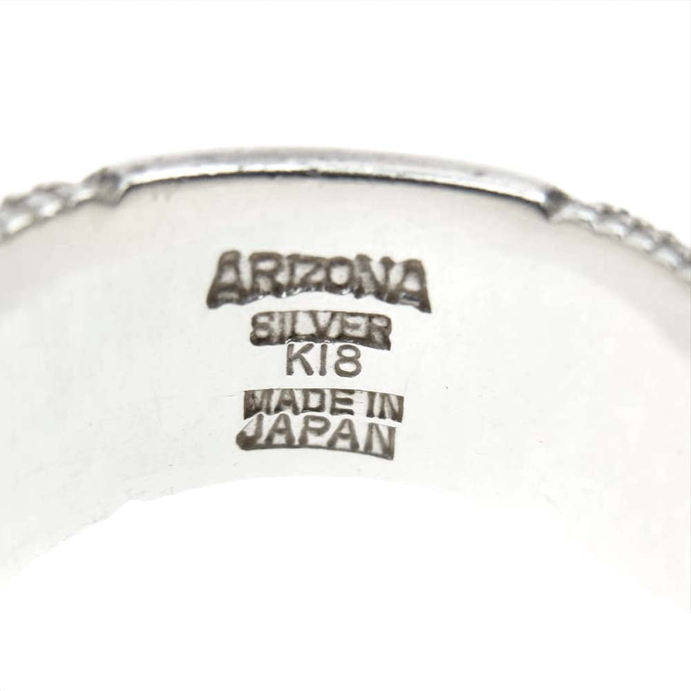 ARIZONA FREEDOM アリゾナフリーダム R-87a K18太陽神 唐草 テクスチャーワーク リング シルバー系 23号【中古】