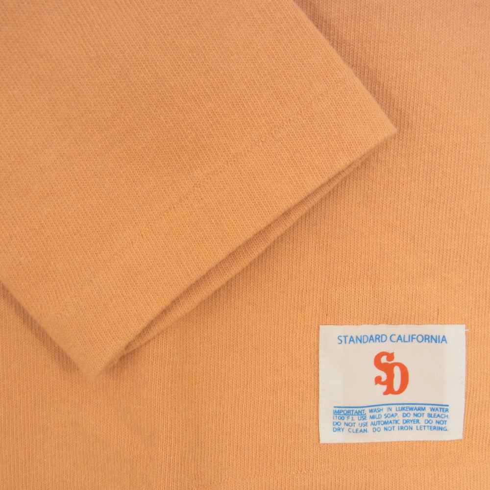 STANDARD CALIFORNIA スタンダードカリフォルニア SD Heavyweight Football Long Sleeve T Official Store Limited ウォッシュ加工 フットボール 長袖 Tシャツ オレンジ系 M【中古】