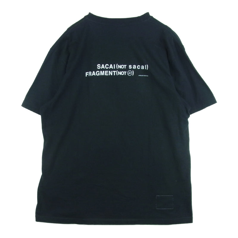 sacai × fragment (not sacai) Tシャツ ブラック - トップス