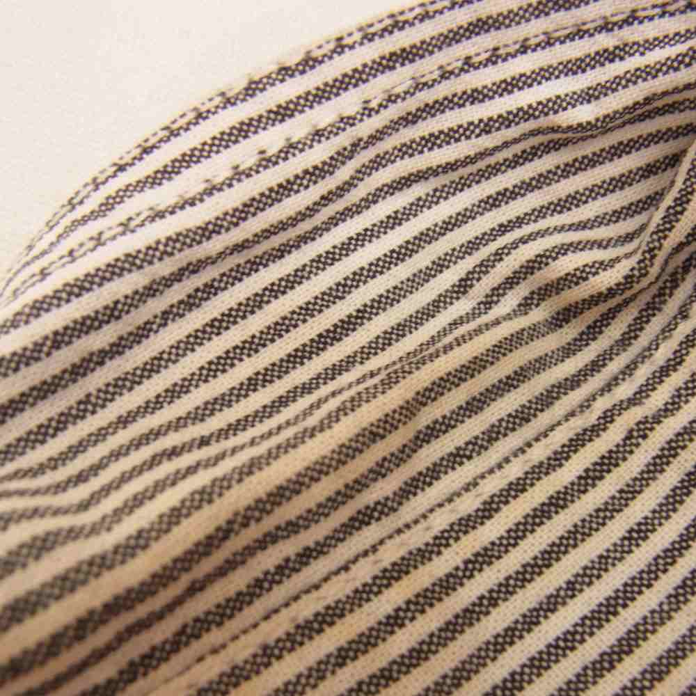 STUSSY ステューシー × Dickies STRIPED WORK SHIRT ストライプ ワーク 長袖 シャツ ブラック系 S【中古】