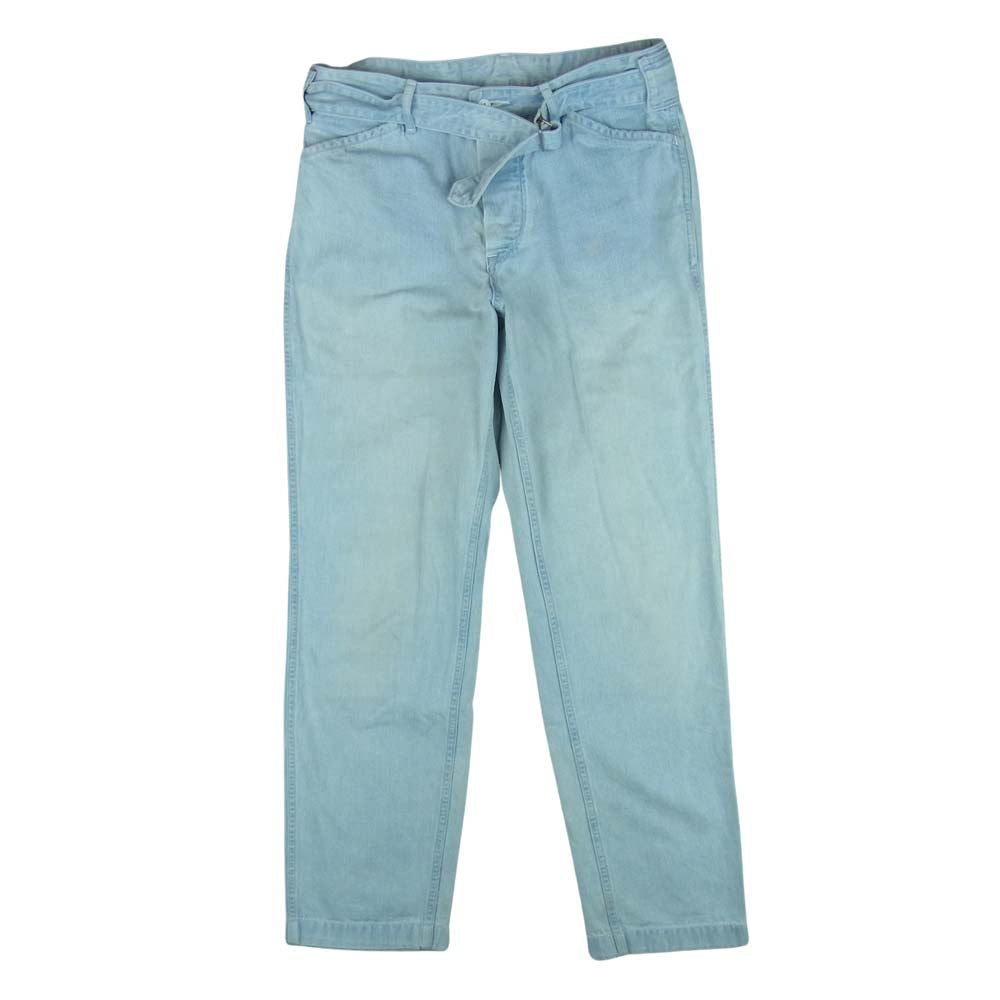 COMOLI Belted Denim Pants 15f-03002 サイズ2 COMOLI コモリ 15F-03002 Belted Denim Pants ベルテッド デニム