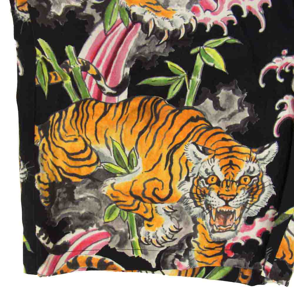 WACKO MARIA ワコマリア TIMLEHI-WM-HI07 TIM LEHI HAWAIIAN SHORTS ティムリーハイ ハワイアン ショーツ ハーフ パンツ ブラック系 S【美品】【中古】