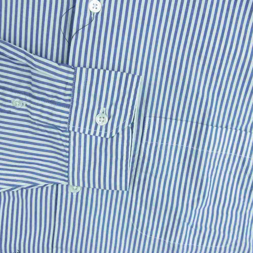 uniform experiment ユニフォームエクスペリメント UE-220001 SOPH. ソフネット FRAGMENT フラグメント DONDIWHITE ドンディホワイト GRAFFITI BIG REGULAR COLLAR SHIRT グラフィック ビッグ 長袖 シャツ ブルー系 ホワイト系 4【中古】