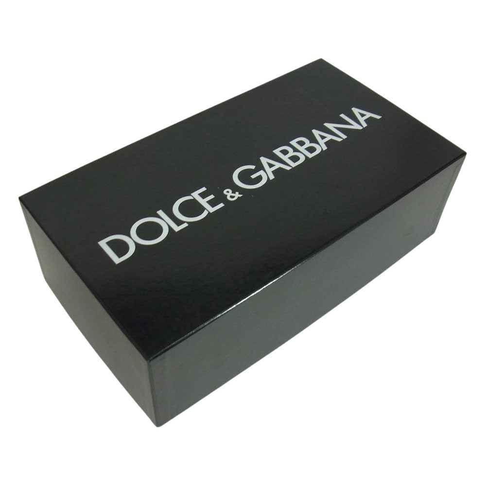 DOLCE&GABBANA ドルチェアンドガッバーナ 071 CA1134A83681 国内正規品 イタリア製 パイソンレザー ロングノーズ シューズ ブラック系 5 1/2【美品】【中古】