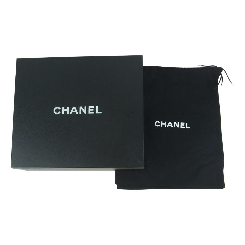 CHANEL シャネル ココマーク レザー ショート ブーツ ホワイト系 37【中古】