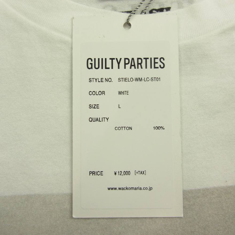WACKO MARIA ワコマリア STIELO-WM-LC-ST01 LARRY CLARK TULSA STANDARD CREW NECK T-SHIRTS ラリー クラーク タルサ スタンダード クルー ネック フォト プリント Tシャツ ホワイト系 L【新古品】【未使用】【中古】