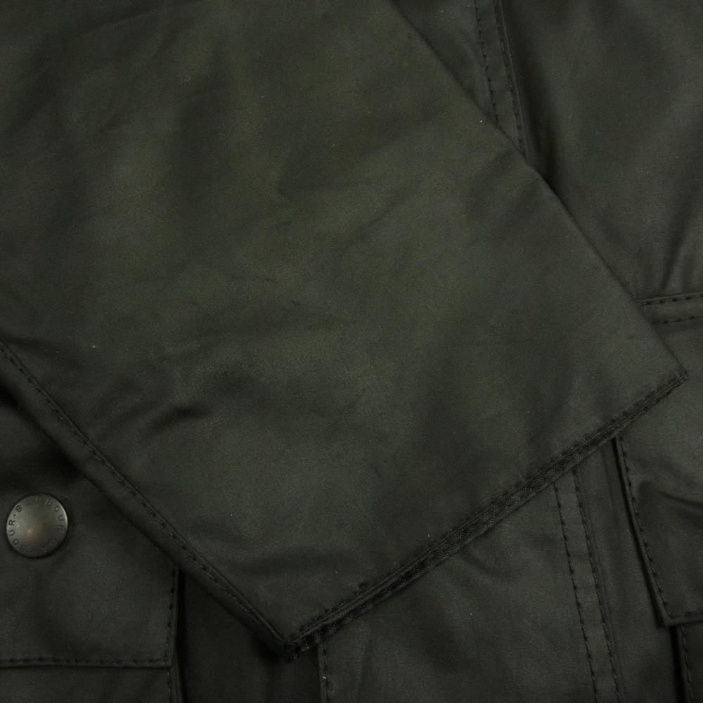 Barbour バブアー 21SS 英国製 BEAUFORT JACKET 2102046 SS21 ビューフォート ワックスコーティング オイルド ジャケット ブラック系 C36/91cm【美品】【中古】