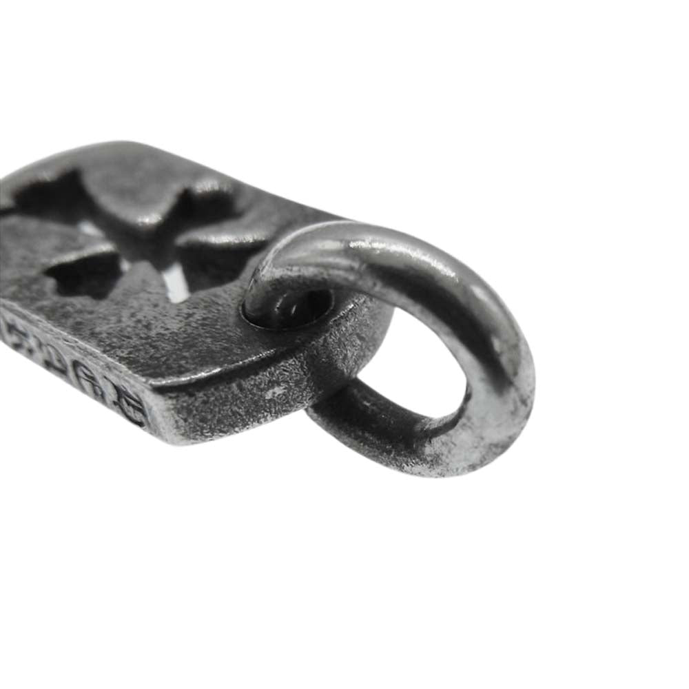CHROME HEARTS クロムハーツ(原本無) DT TNY CO CRS タイニー カット アウト クロス ドッグタグ チャーム シルバー系【中古】