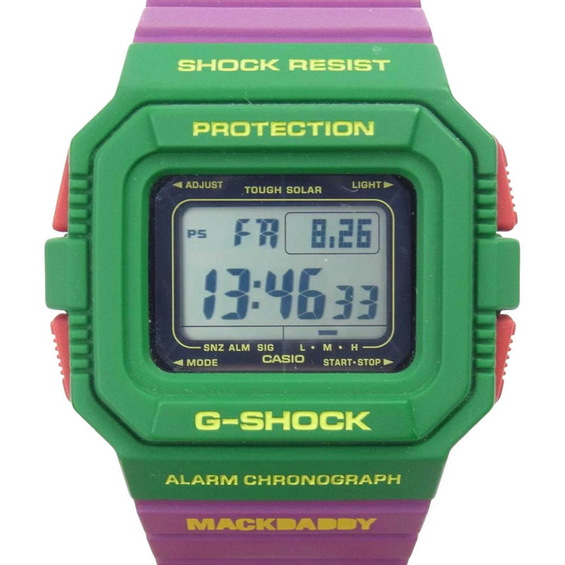 G-SHOCK ジーショック × MACKDADDY マックダディ G-5500MD-3JR タフソーラー デジタル ウォッチ 腕時計  マルチカラー系【中古】