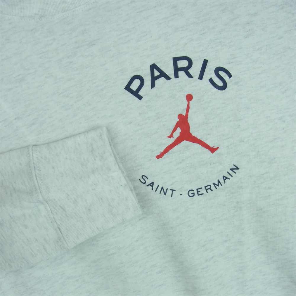 NIKE ナイキ AIR JORDAN × PARIS SAINT-GERMAIN L/S TEE エアジョーダン × パリ サン-ジェルマン 長袖 Tシャツ ライトグレー系 S【新古品】【未使用】【中古】