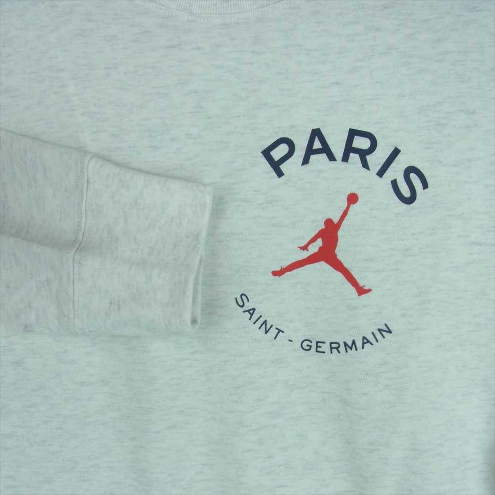 NIKE ナイキ AIR JORDAN × PARIS SAINT-GERMAIN L/S TEE エアジョーダン × パリ サン-ジェルマン 長袖 Tシャツ ライトグレー系 S【新古品】【未使用】【中古】