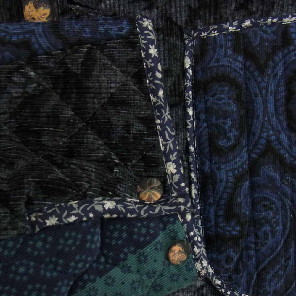 Needles ニードルス 20AW HM138 CHORE COAT - SWITCHED QUILT チョア コート スイッチ キルト ネイビー系 L【美品】【中古】