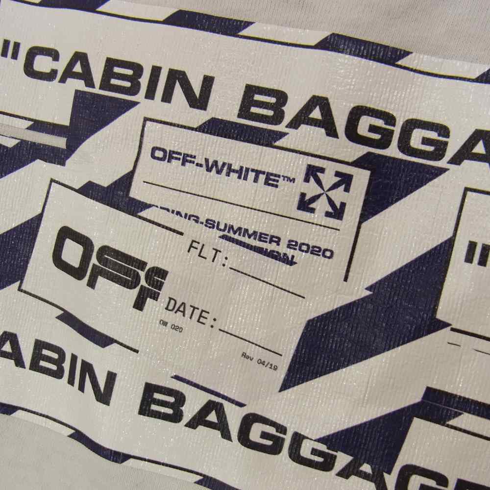 OFF-WHITE オフホワイト 20SS OMAA038S20185003 イーストランド 国内正規品 AIRPORT TAPE S/S SLIM TEE エアポート テープ 半袖 Tシャツ ホワイト系 XXS【中古】