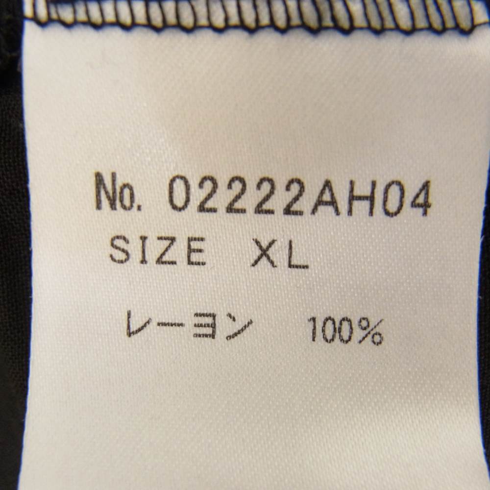 HYSTERIC GLAMOUR ヒステリックグラマー 22SS 02222AH04 VAMPIRELLA 刺繍 オープンカラー レーヨン ボウリング シャツ ブラック系 XL【中古】