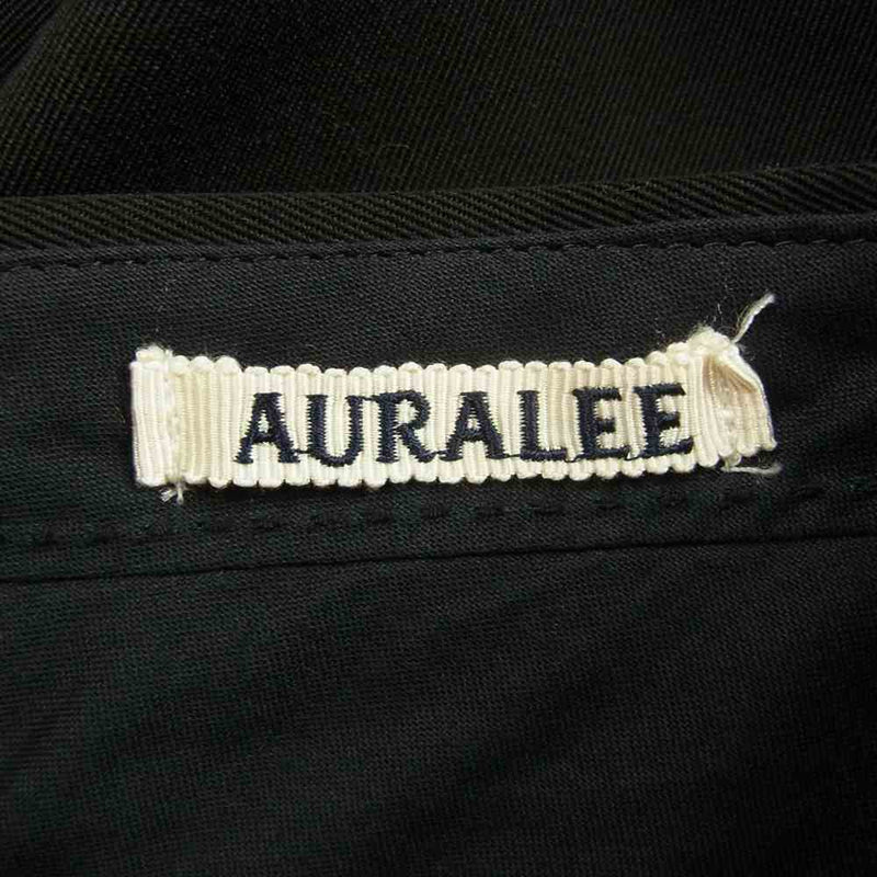 AURALEE オーラリー A9AP02MX WOOL MAX GABARDINE SLACK ウールマックス ギャバジン スラックス ブラック系  3（L）【美品】【中古】