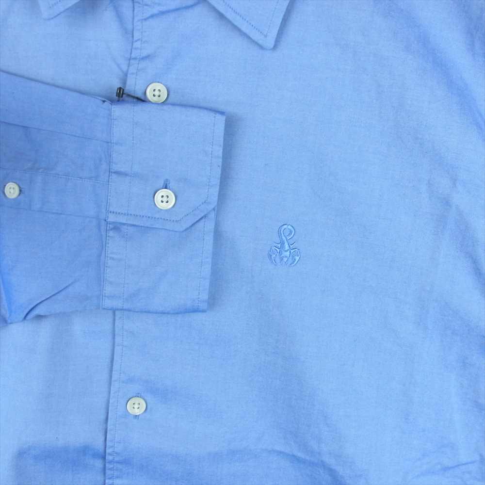SOPHNET. ソフネット 21SS SOPH-210017 HEM PANELED REGULAR COLLAR SHIRT 切替 長袖 シャツ ライトブルー系 ブルー系 XL【新古品】【未使用】【中古】