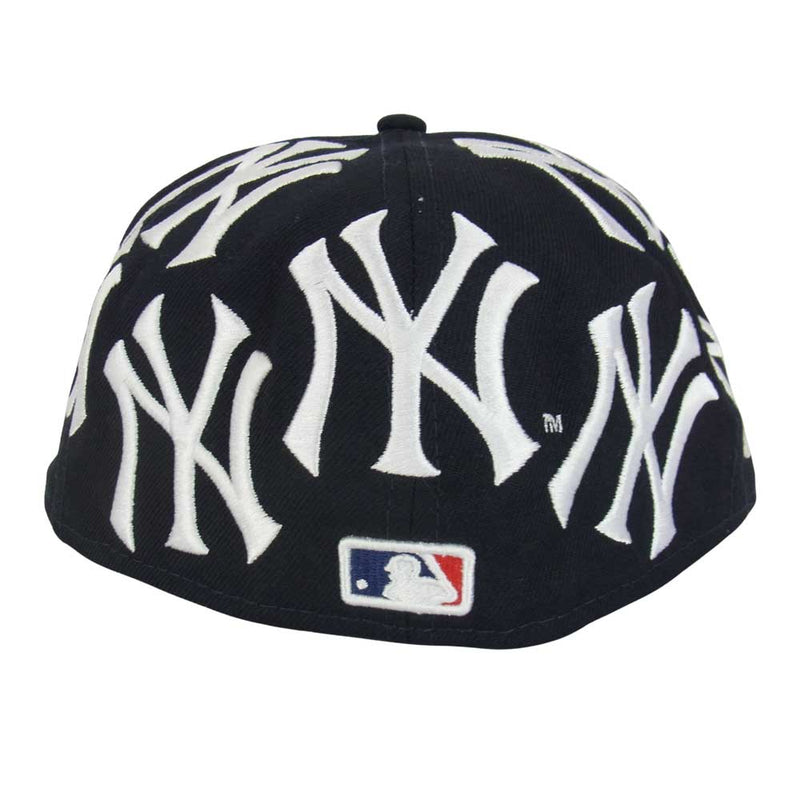 Supreme シュプリーム 21AW New Era New York Yankees Box Logo Cap ニューエラ ニューヨーク  ヤンキース ボックスロゴ ベースボール キャップ ダークネイビー系 58.7cm【美品】【中古】