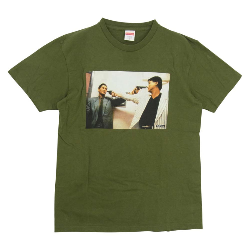 Supreme シュプリーム 18AW The Killer Trust Tee キラー トラスト フォト プリント 半袖 Tシャツ カーキ系  S【美品】【中古】