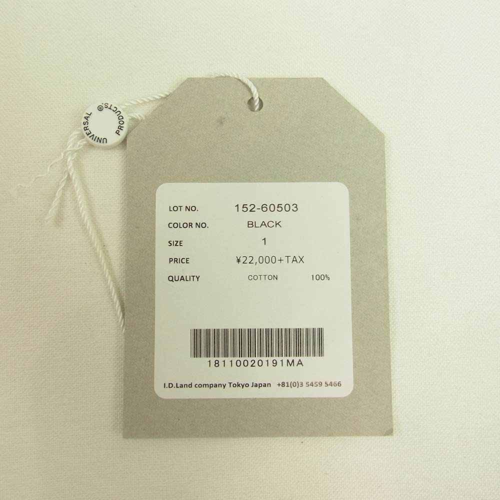 ユニバーサルプロダクツ 152-60503 TAPERED BLACK DENIM PANTS テーパード ブラックデニムパンツ ブラック系 1【美品】【中古】