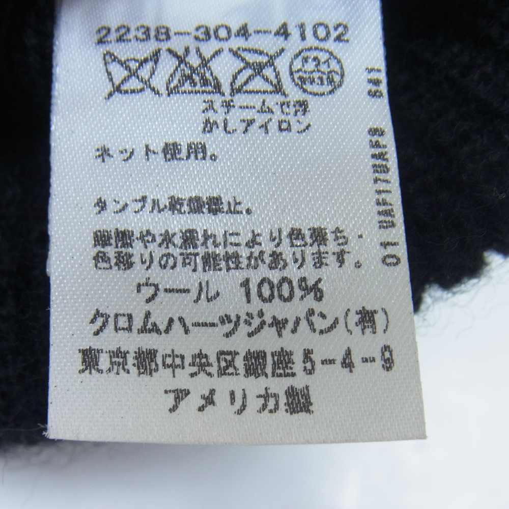 CHROME HEARTS クロムハーツ(原本無) クロムハーツジャパン国内正規品 CHロゴ刺繍 ビーニー ニットキャップ ブラック系 OS【中古】