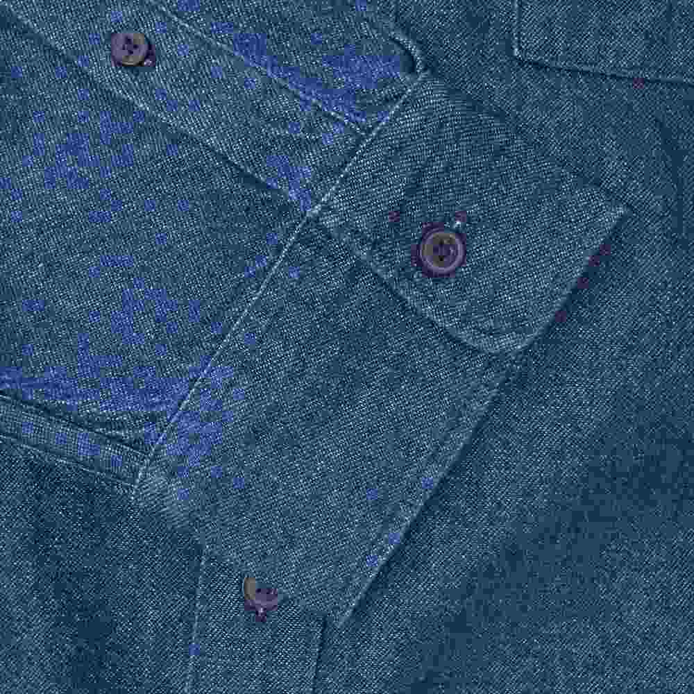 Levi's リーバイス 212560001 made&crafted メイドアンドクラフテッド NEW STANDARD SHIRT RAINIER 長袖 デニム シャツ インディゴブルー系 L【極上美品】【中古】
