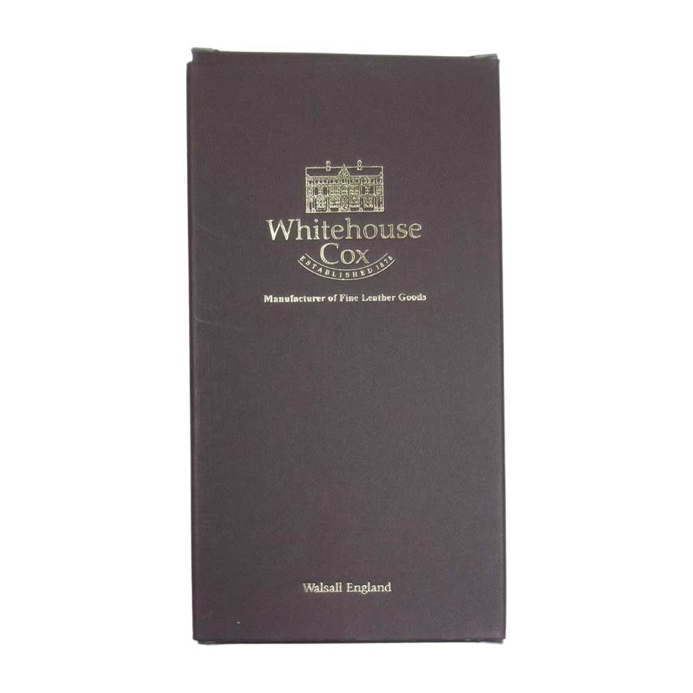 WHITE HOUSE COX ホワイトハウスコックス S2622-6 HOLIDAY LINE ブライドルレザー ロング ジップ ウォレット ネイビー系【極上美品】【中古】