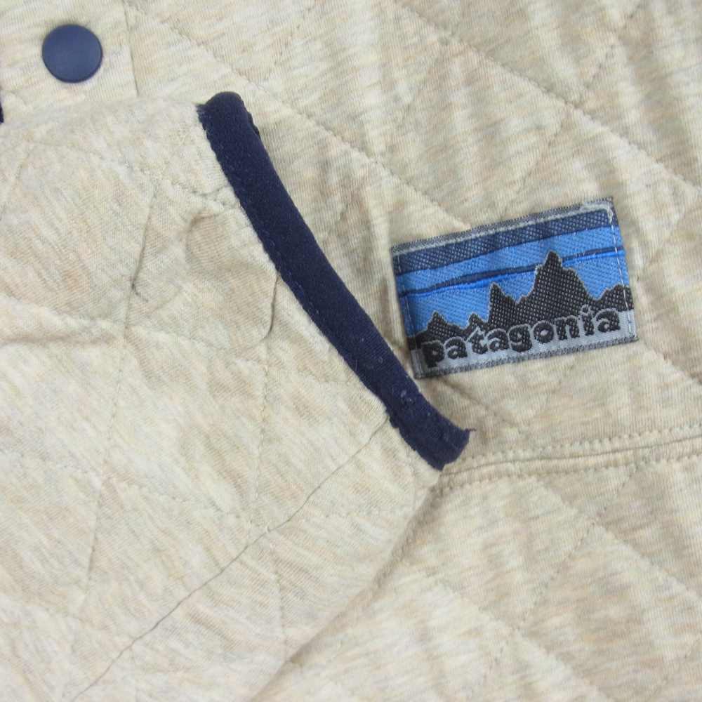 patagonia パタゴニア 15SS 25425 15年製 40周年記念 限定 Diamond Quilt Snap-T Pullover ダイヤモンド キルト スナップ Tプルオーバー ジャケット ベージュ系 L【中古】