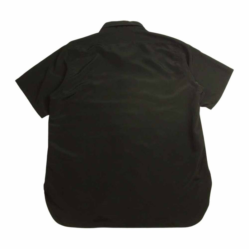 【美品】  Needles / ニードルス | S/S Work Shirt-Poly Cloth / パピヨン ワークシャツ | S | ブラック | メンズメンズ