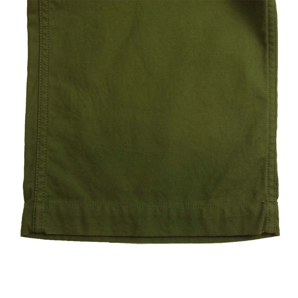 YAECA ヤエカ 20603 LIKE WEAR BAKER PANTS SATIN サテン ベイカー パンツ カーキ系 SMALL-REGULAR【美品】【中古】