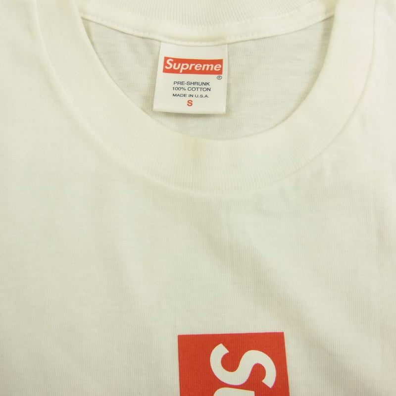supreme cross boxlogo box logo 白 tシャツ