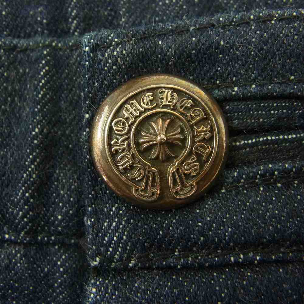 CHROME HEARTS クロムハーツ(原本無) 255006 フレアニー ボタンフライ デニムパンツ 29インチ ブルー系 29【中古】