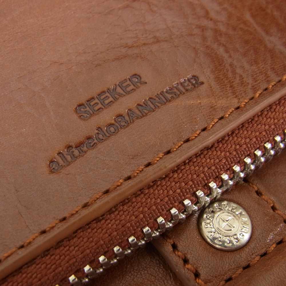alfredoBANNISTER アルフレッドバニスター SEEKER別注 2way クラッチ ショルダー レザー バッグ ブラウン系【中古】