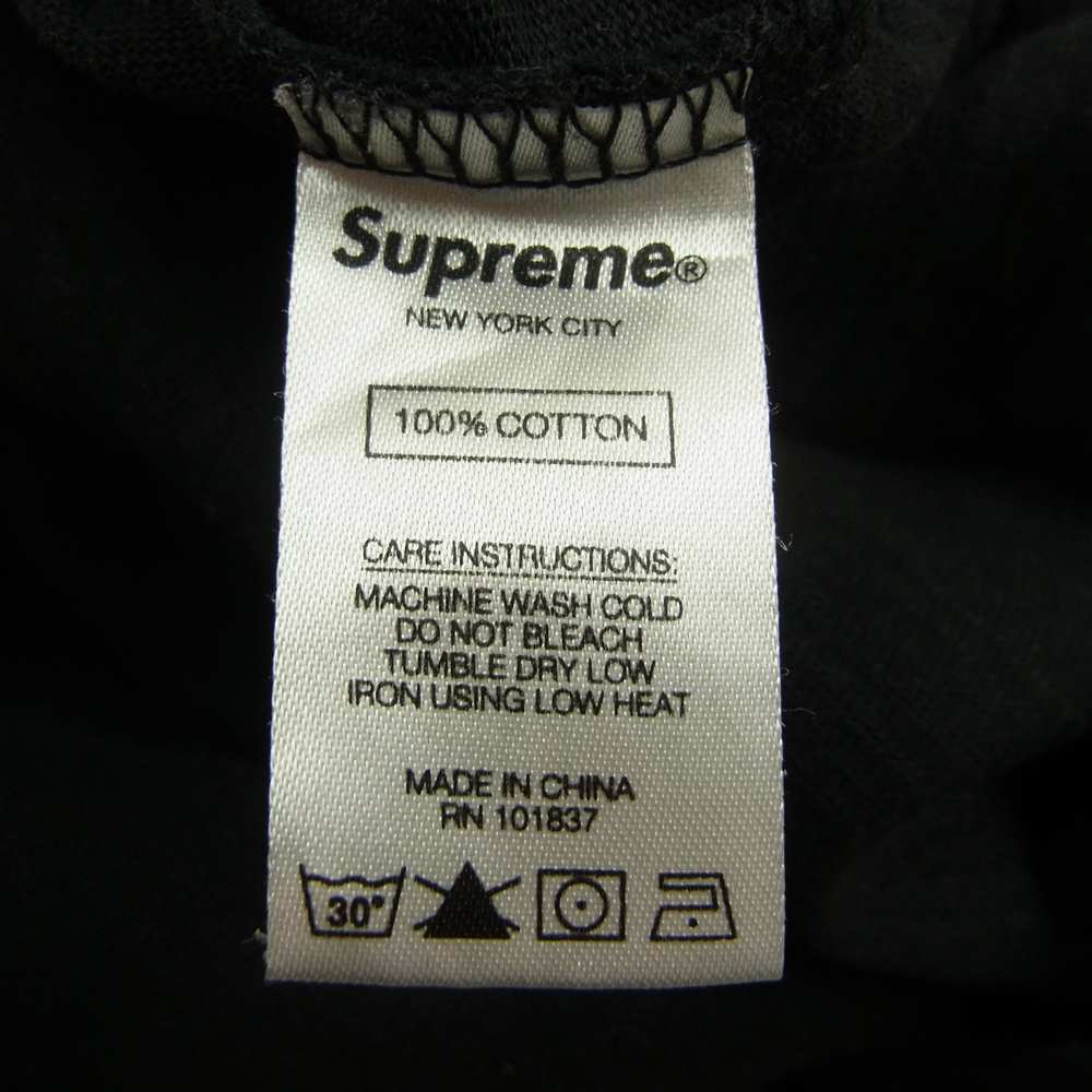 Supreme シュプリーム 19SS Stack Logo Tee スタック ロゴ Tシャツ ブラック系 M【中古】