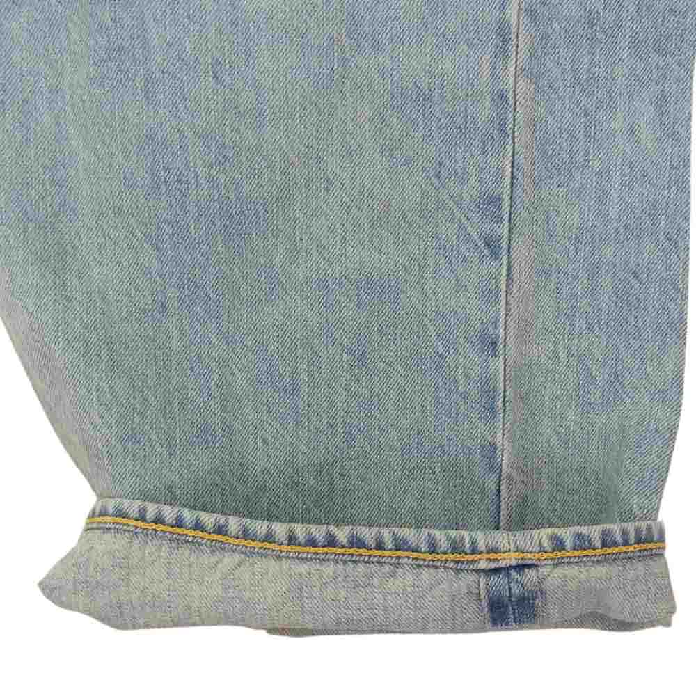 COMOLI コモリ 21AW U03-03014 Denim 5P Pant BLEACH デニム ブリーチ 5ポケット パンツ インディゴブルー系 3【極上美品】【中古】