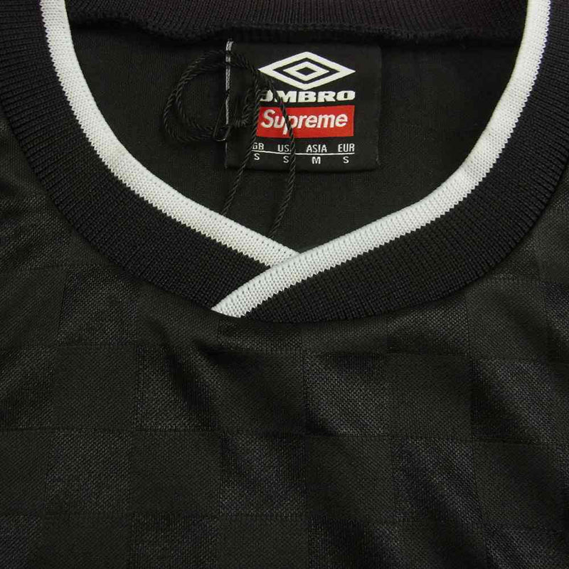 Supreme シュプリーム 22SS × Umbro Soccer Jersey アンブロ サッカー ジャージ ロゴ プリント ブラック系 US  S【新古品】【未使用】【中古】