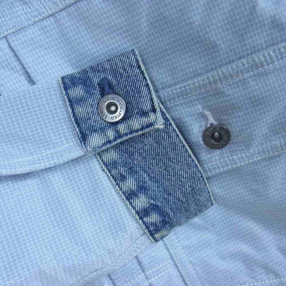 Levi's リーバイス PC9-21261-0002 MADE & CRAFTED デニム チェック ジャケット ホワイト系 インディゴブルー系 S【中古】
